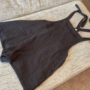 Aerie Linen Overalls Swim Cover Up